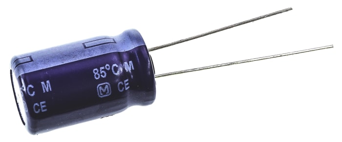 Panasonic 470μF Aluminium Electrolytic Capacitor 63V dc, Radial, Through Hole - ECA1JM471