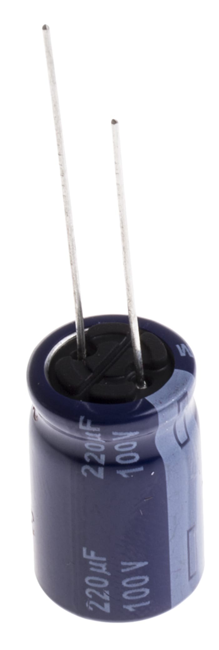 Panasonic 220μF Aluminium Electrolytic Capacitor 100V dc, Radial, Through Hole - ECA2AM221