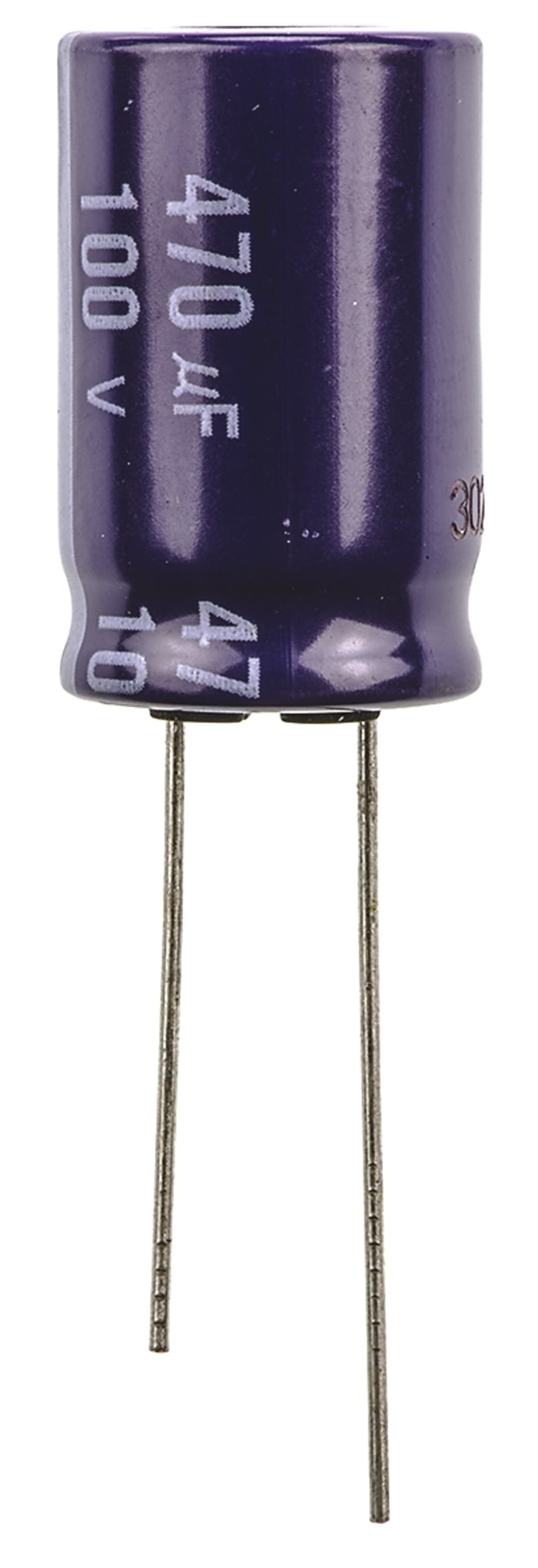 Panasonic 470μF Aluminium Electrolytic Capacitor 100V dc, Radial, Through Hole - ECA2AM471