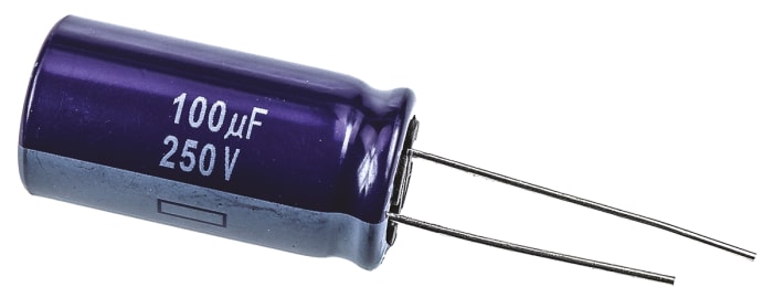 Panasonic ECA2EM101 Алюминиевый электролитический конденсатор, 100мкФ
