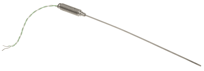 RS PRO Type K Mineral Insulated Thermocouple 150mm Length, 1.5mm Diameter → +1100°C