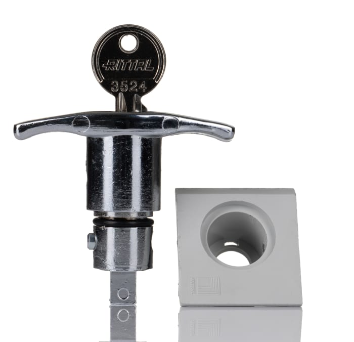 2575000 Rittal | Rittal Silver Die Cast Zinc Locking Handle, T-Handle ...