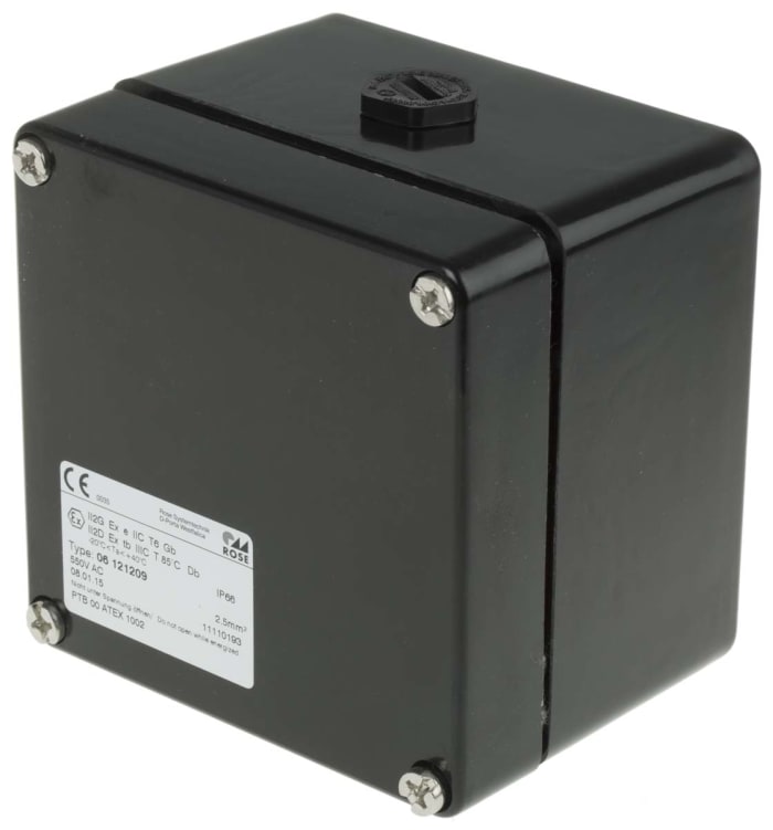 06121209.8 Rose Rose Junction Box, IP66, ATEX, 122mm x 120mm x 90mm