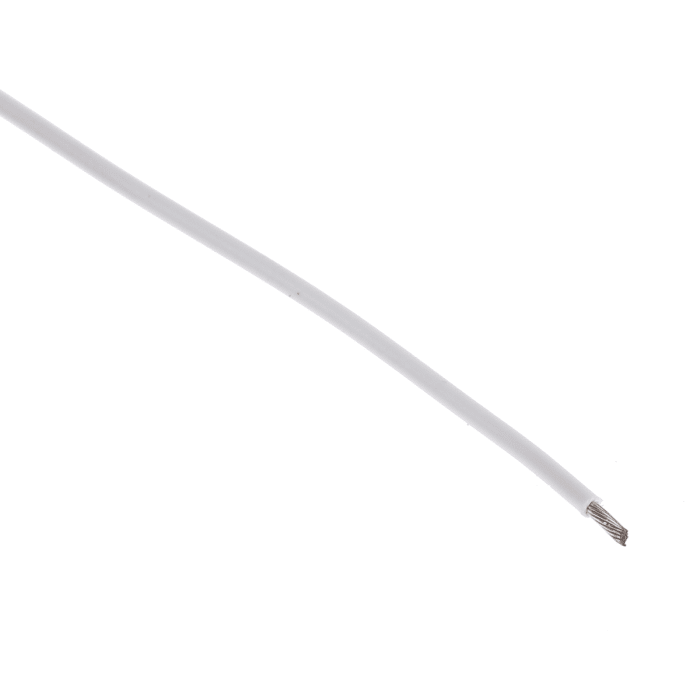 TE Connectivity White 0.38 mm² Harsh Environment Wire, 22 AWG, 19/34, 100m, Polyalkene Insulation, 44A0111-22-9