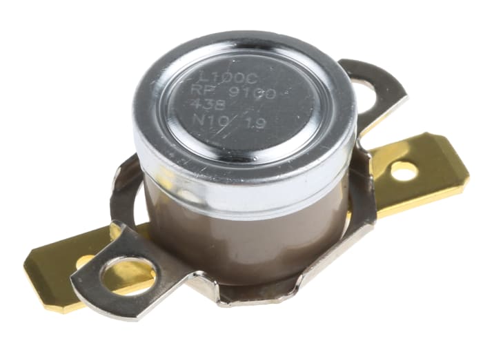 Honeywell Bi-Metallic Thermostat, Opens at +100°C, Closes at +85°C, +186°C Max, NC, Automatic Reset