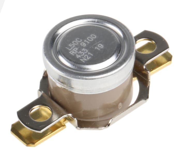 Honeywell Bi-Metallic Thermostat, Opens at +50°C, Closes at +35°C, +186°C Max, NC, Automatic Reset
