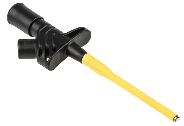 Hirschmann Test & Measurement Black Hook Clip with , 20A, 1000V ac/dc, 4mm Socket