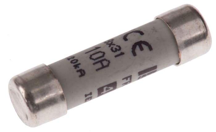 Mersen 10A Ceramic Cartridge Fuse, 8 x 32mm