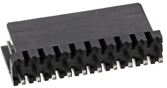 Wurth Elektronik 475 Series Straight Through Hole PCB Header, 10 Contact(s), 2.54mm Pitch, 1 Row(s), Shrouded