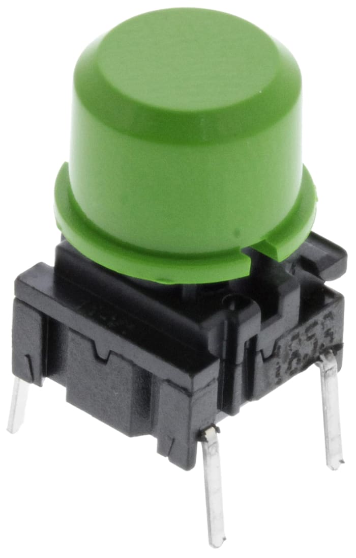 Klavye(Tuş Takımı) Switch'leri, Yeşil, Tek Kutuplu Tek Atımlı (SPST), 24 V dc'de 50 mA, IP67, -40 → +115°C