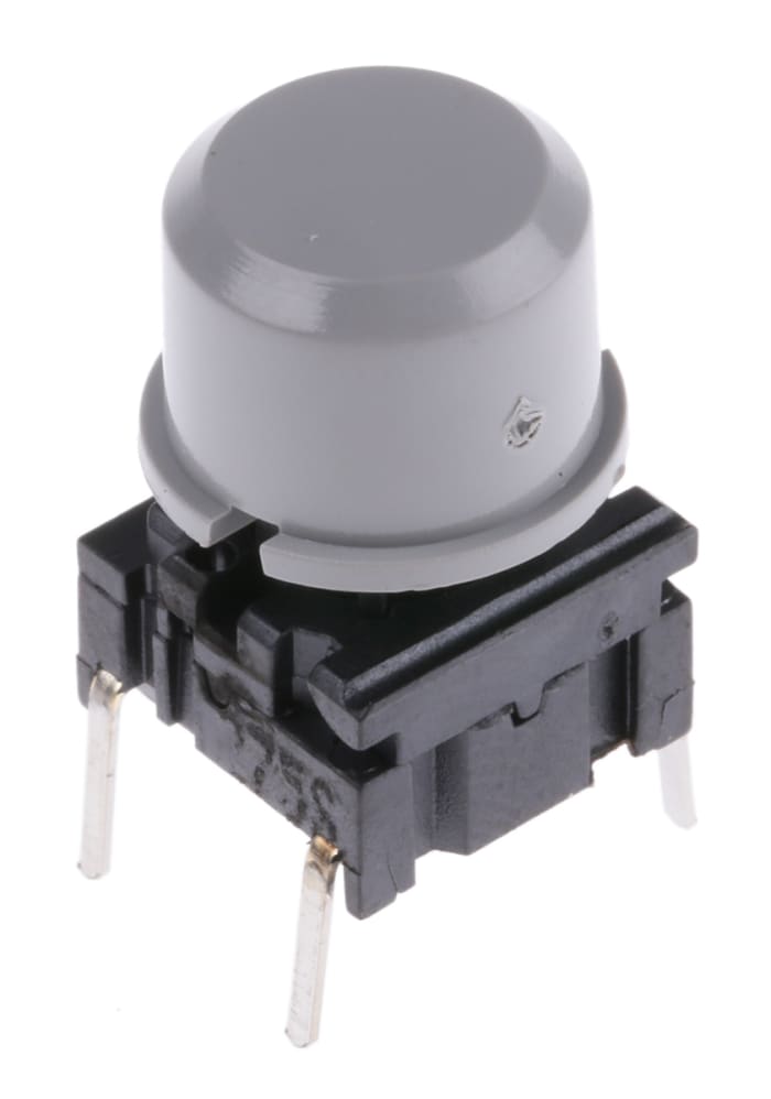 Klavye(Tuş Takımı) Switch'leri, Gri, Tek Kutuplu Tek Atımlı (SPST), 24 V dc'de 50 mA, -40 → +115°C