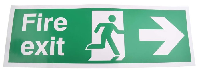 PET FIRE EXIT, Fire Exit, English, Exit Sign