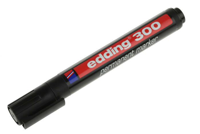 Edding Fine Tip Black Marker Pen
