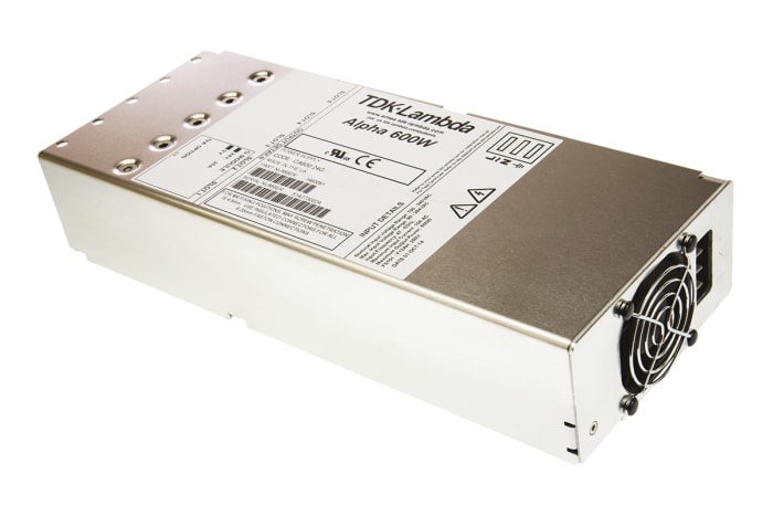 TDK-Lambda Switching Power Supply, CA600 24G, 24V dc, 25A, 600W, 1 Output, 160 → 358 V dc, 90 → 264 V ac