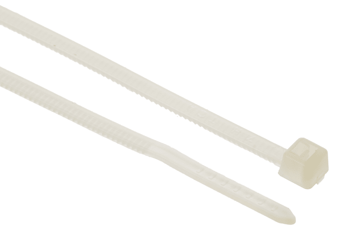 Serre-câble HellermannTyton T18L, 205mm x 2.5 mm, Naturel, en Polyamide 6.6 (PA66), x 100