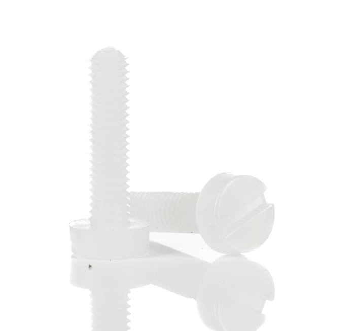 RS PRO, M3 Nylon Thumb Screw, Plain Finish, 10mm
