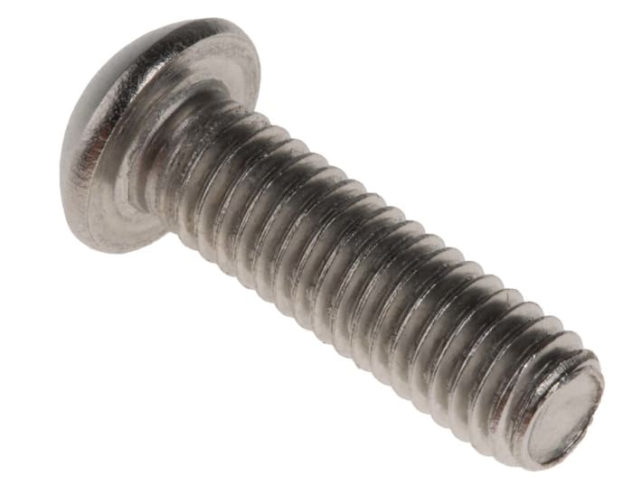 RS PRO Stainless Steel Hex Socket Button Screw, ISO 7380, M6 x 20mm