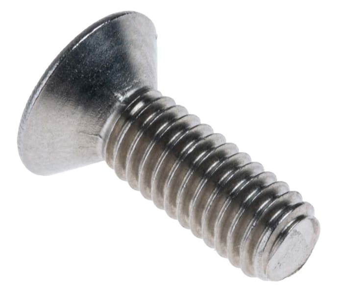 Vis 6 pans à tête fraisée hexagonale, M4 x 12mm, en Acier Inoxydable