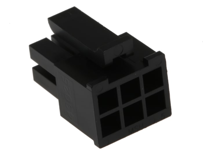 43025 0600 Molex Molex Micro Fit 30 Receptacle Connector Housing 3mm Pitch 6 Way 2 Row