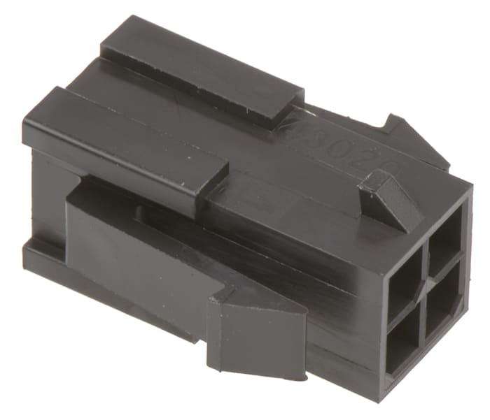 Molex, Micro-Fit 3.0 Male Connector Housing, 3mm Pitch, 4 Way, 2 Row