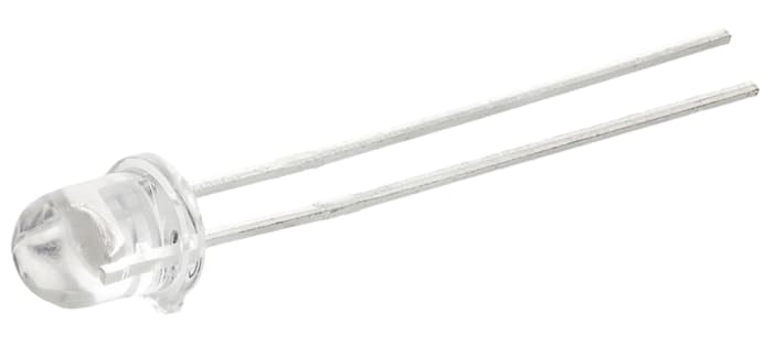 LED IR Optek, λ 890nm, encapsulado 5 mm (T-1 3/4) de 2 pines, mont. pasante