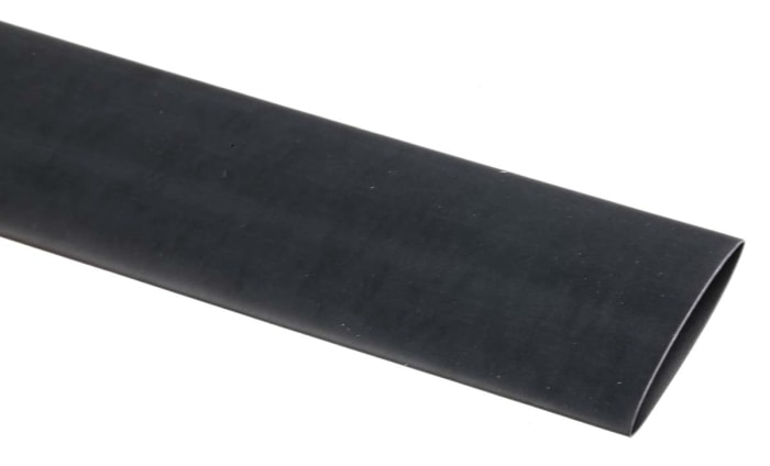 Gaine thermorétractable TE Connectivity, Diam. 18mm, Long. 1.2m, Rétreint 3:1, Noir