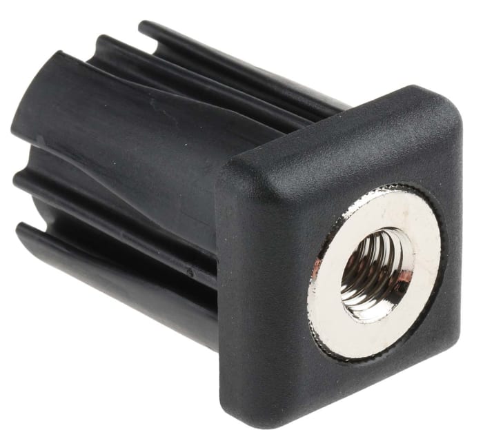 RS PRO Square Nylon Tube Insert, 500kg Static Load Capacity