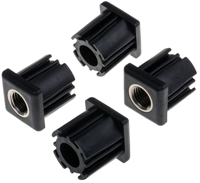RS PRO Square Nylon Tube Insert, 1000kg Static Load Capacity