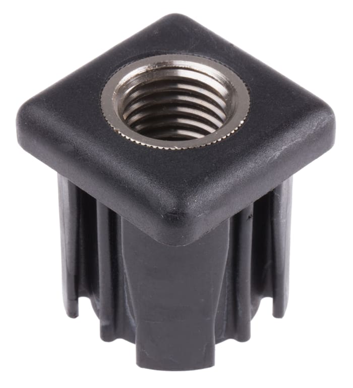 RS PRO Square Nylon Tube Insert, 1000kg Static Load Capacity