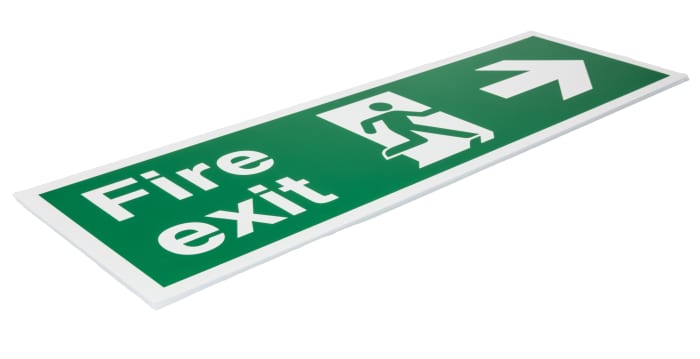 PVC FIRE EXIT, Fire Exit, English, Exit Sign