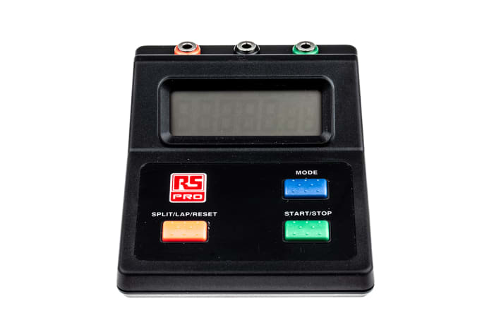 RS Pro Black Digital Desk Stopwatch 10H, 2355059