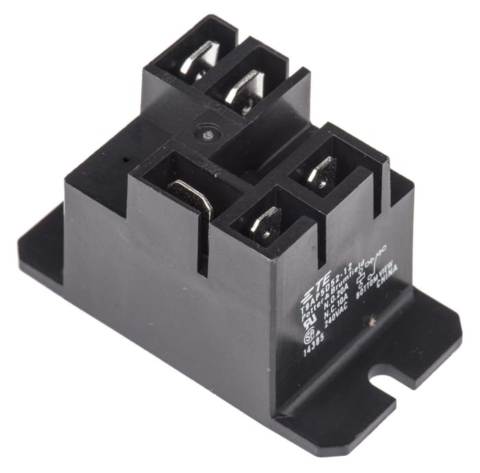 Výkonové relé SPDT Montáž na přírubu 12V dc T9A