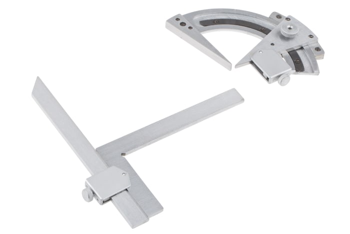 RS PRO 180 Metric Vernier Bevel Protractor 150 mm Stainless Steel Blade RS PRO RS Components Export