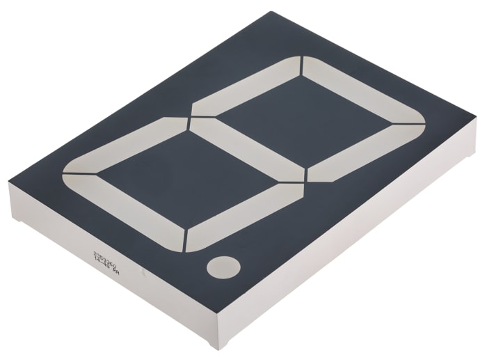SA40-19EWA Kingbright 7-Segment LED Display, CA Red 23 mcd RH DP 101mm