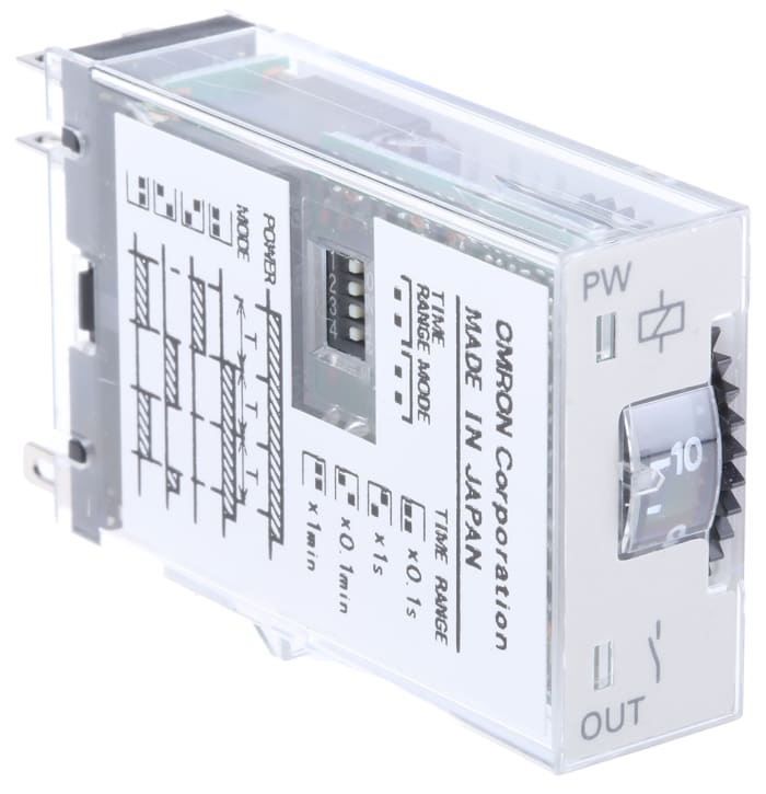 Omron H3RN Series Plug In Timer Relay, 24V dc, 2-Contact, 0.1 s → 10min