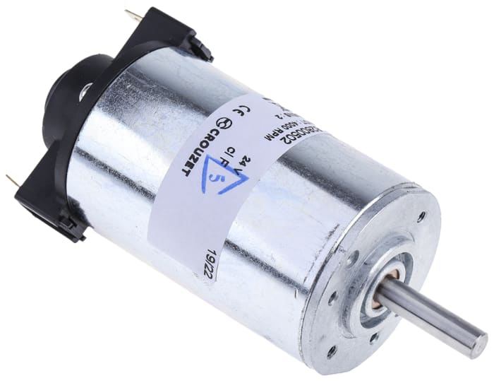 Moteur à courant continu Crouzet, 24 V c.c., 22 W, 3070 tr/min, dia. de l'arbre 6mm