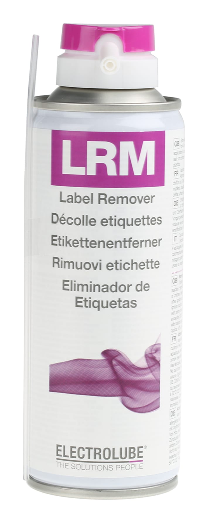 LRM200DB Electrolube, 200 ml Aerosol Label Remover, Removes Labels, 236-1874