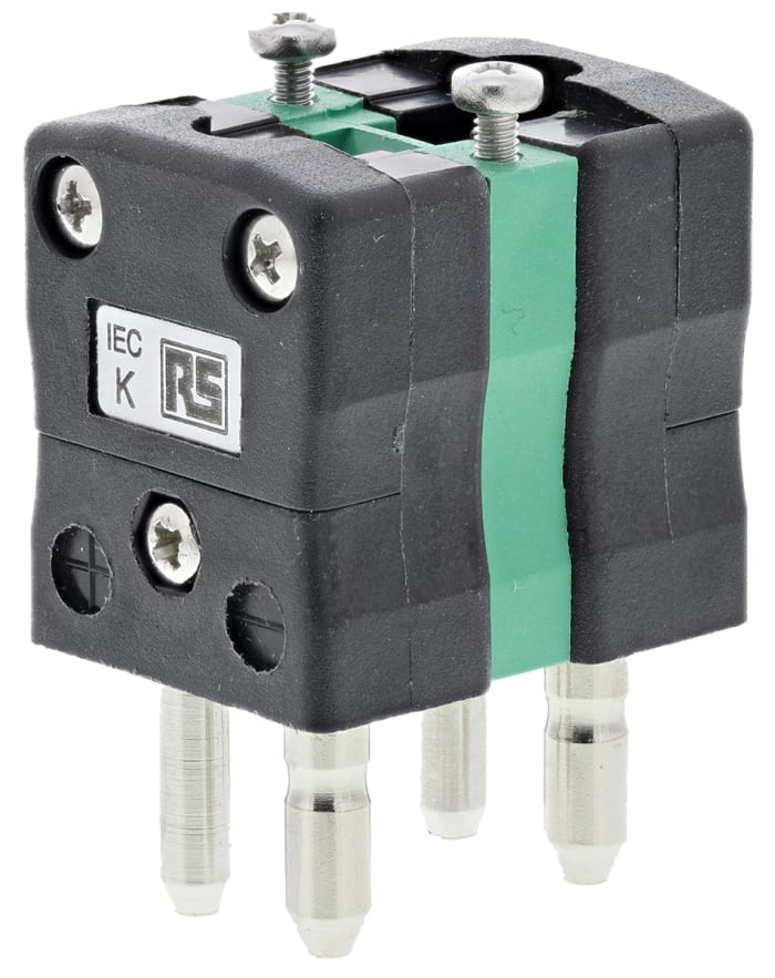 Connecteur de fiche thermocouple duplex RS PRO Mâle à utiliser avec Thermocouple de type K