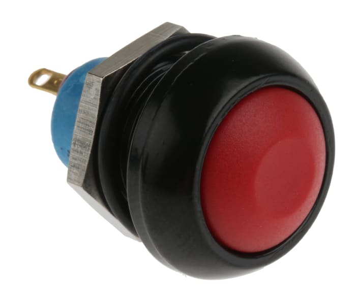 APEM Push Button Switch, Momentary, Panel Mount, 13.6mm Cutout, SPST, 28V dc, IP67