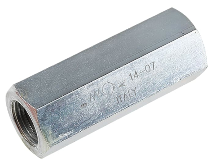 Parker Steel Inline Mounting, Hydraulic Check Valve, 2302, G 3/8, 30L/min, 0.35bar Cracking Pressure