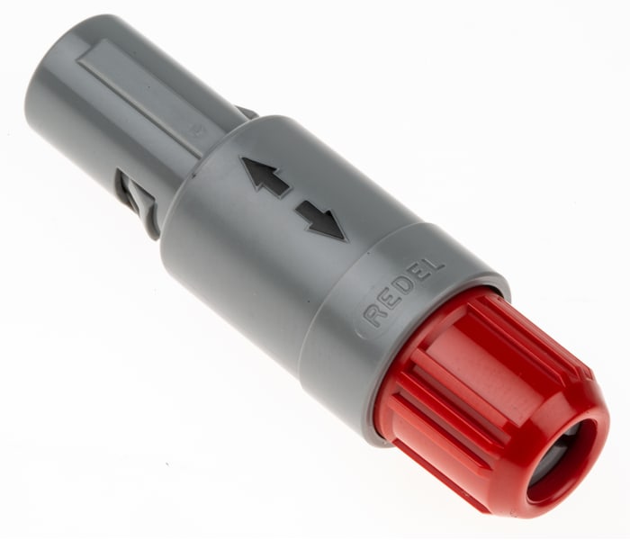 LEMO Circular Connector, 2 Contacts, Cable Mount, Plug, Male, IP50, Redel P Series