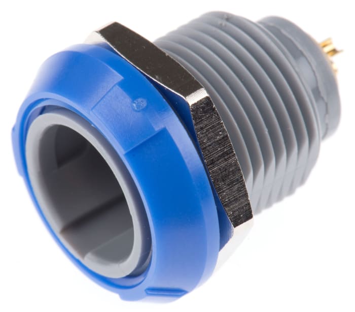 LEMO Circular Connector, 2 Contacts, Panel Mount, Socket, Female, IP50, Redel P Series