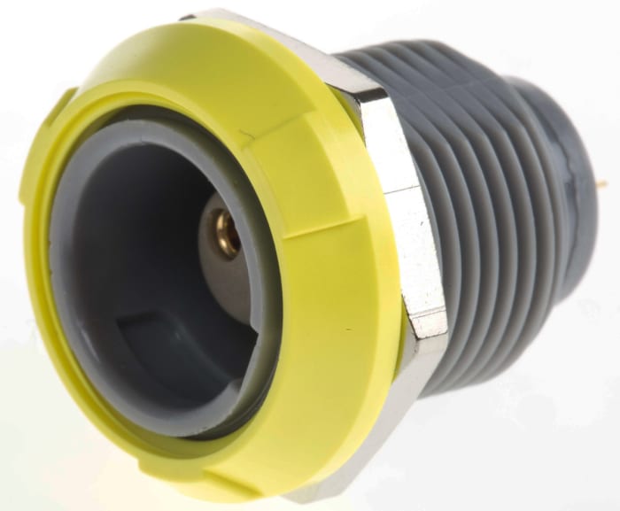LEMO Circular Connector, 2 Contacts, Panel Mount, Socket, Female, IP50, Redel P Series