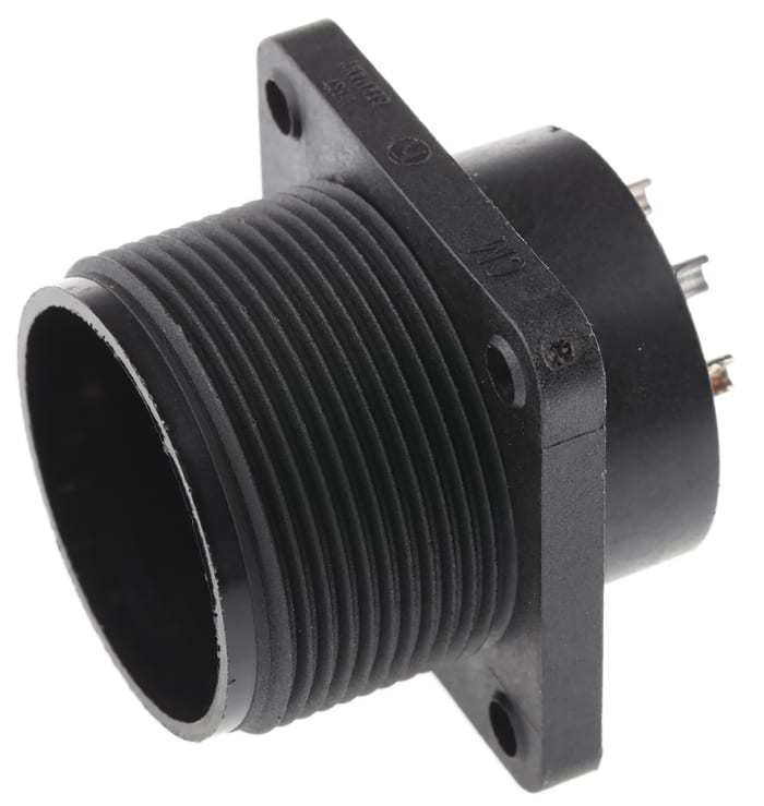 Hirschmann, CM, Polyamide 8 Way Panel Mount MIL Spec Circular Connector PlugBlack, Socket Contacts,Shell Size 20, Screw