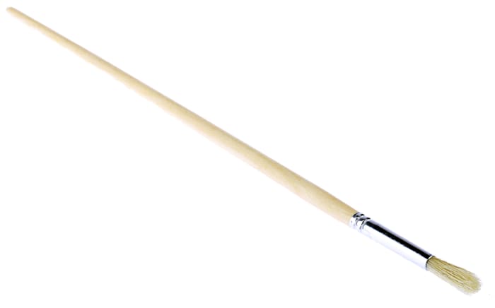 Cottam Thin 6.4mm Fibre Paint Brush with Round Bristles