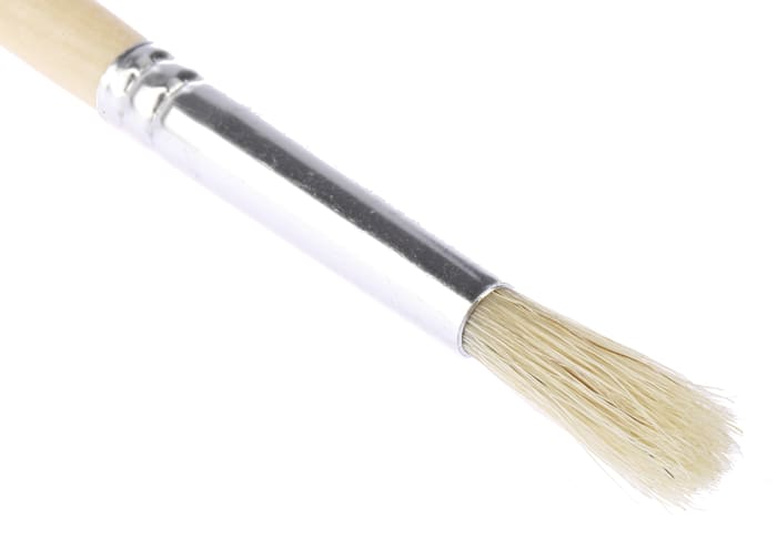 Cottam Thin 6.4mm Fibre Paint Brush with Round Bristles