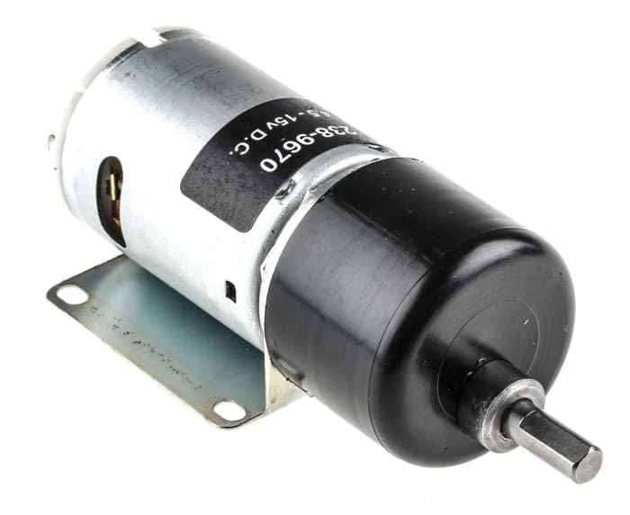 Motoréducteur CC RS PRO, 12 V c.c., 19,8 W, 84 tr/min, dia. de l'arbre 6mm