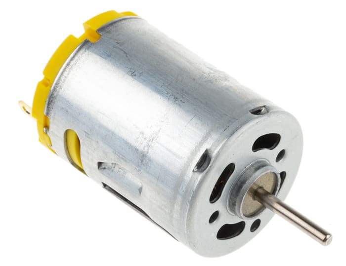 RS PRO Geared DC Motor, 24.6 W, 3 → 7.2 V dc, 107.3 gcm, 22356 rpm, 2.3mm Shaft Diameter