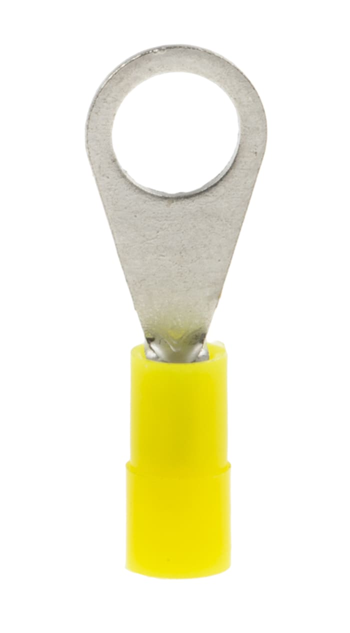 Rs Pro Rs Pro Insulated Ring Terminal M Stud Size Mm To Mm Wire Size Yellow