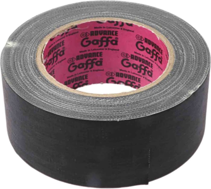 AT200 Advance Tapes Advance Tapes AT200 Black Matt Gaffa Tape, 50mm x 25m, 0.26mm Thick 239